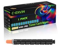C-EXV34 Compatible for Canon Toner Cartridges with Chip ImageRUNNER Advance IRC-2030i IRC-2030L IR-C2220i IR-C2220L IR-C2225i Printers (1 Pack Cyan)