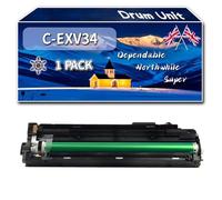 C-EXV34 Drum Unit Compatible for Canon iR ADVANCE C2020i C2020L C2025i C2030i C2030L C2220i C2220L Printers, High-Definition Printing Effect with Chip, 70000 Pages (1 Pack Black)