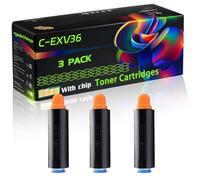 C-EXV36 Compatible for Canon Toner Cartridges with Chip ImageRUNNER Advance IR-6055i IR-6065 IR-6075 Printers (3 Pack Black)