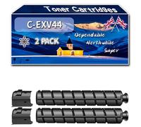 C-EXV44 Toner Cartridges Compatible for Canon imageRUNNER Advance C 9200 Series C 9270 Pro C 9280 Pro Printers, High-Definition Printing Effect with Chip, 50000 Pages (2 Pack Black)