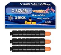 C-EXV45 Toner Cartridges Compatible for Canon iR ADVANCE C7260i C7270i C7280i iRC7260i iRC7270i iRC7280i Printers, High-Definition Printing Effect with Chip, 90000 Pages (3 Pack Black)