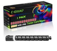 C-EXV47 Compatible for Canon Toner Cartridges with Chip ImageRUNNER IR-C250i IR-C255i IR-C350i IR-C350if IR-C350P IR-C351if IR-C355i IR-C355ifc Printers (1 Pack Magenta)