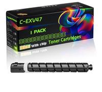 C-EXV47 Compatible for Canon Toner Cartridges with Chip ImageRUNNER IR-C250i IR-C255i IR-C350i IR-C350if IR-C350P IR-C351if IR-C355i IR-C355ifc Printers (1 Pack Black)