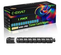 C-EXV47 Compatible for Canon Toner Cartridges with Chip ImageRUNNER IR-C250i IR-C255i IR-C350i IR-C350if IR-C350P IR-C351if IR-C355i IR-C355ifc Printers (1 Pack Cyan)