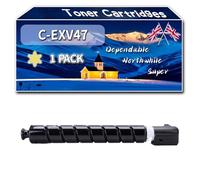 C-EXV47 Toner Cartridges Compatible for Canon iR ADVANCE C250i C350P C350i C351iF Printers, High-Definition Printing Effect with Chip, 29000 Pages (1 Pack Yellow)