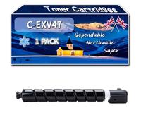 C-EXV47 Toner Cartridges Compatible for Canon iR ADVANCE C250i C350P C350i C351iF Printers, High-Definition Printing Effect with Chip, 29000 Pages (1 Pack Cyan)