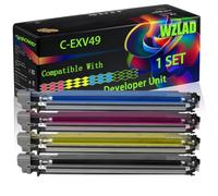 C-EXV49 Compatible for Canon Developer Unit with Chip imageRUNNER ADVANCE C3325i C3330i C3525i C3530i DX Printers (4-Pack BK/C/M/Y)