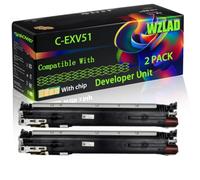 C-EXV51 Compatible for Canon Developer Unit with Chip C5535 C5535i C5540 C5540i C5550 C5550i C5560 Printers (2 Pack Black)