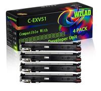 C-EXV51 Compatible for Canon Developer Unit with Chip C5535 C5535i C5540 C5540i C5550 C5550i C5560 Printers (4 Pack Black)