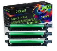 C-EXV51 Compatible for Canon Drum Unit with Chip imageRUNNER Advance C5500 ES C5500 || C5500 Series C5535 C5535 Printers (3 Pack Black)