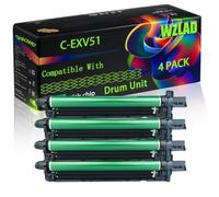 C-EXV51 Compatible for Canon Drum Unit with Chip IR Advance C 5500 ES C 5500 II C 5500 Series C 5535 C 5535 i C 5540 i C 5550 F Printers (4 Pack Black)