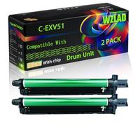 C-EXV51 Compatible for Canon Drum Unit with Chip IR-C5500 IR-C5500Series IR-C5535 IR-C5535i IR-C5540i IR-C5550i Printers (2 Pack Black)