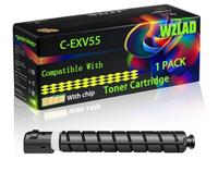 C-EXV55 Compatible for Canon Toner Cartridge with Chip imageRUNNER ADVANCE DXC257 DXC257i DXC357 DXC357 Printers (1 Pack Yellow)