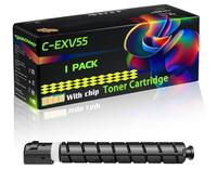 C-EXV55 Compatible for Canon Toner Cartridge with Chip imageRUNNER ADVANCE DXC257 DXC257i DXC357 DXC357 Printers (1 Pack Yellow)