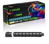 C-EXV55 Compatible for Canon Toner Cartridge with Chip imageRUNNER ADVANCE DXC257 DXC257i DXC357 DXC357 Printers (1 Pack Cyan)