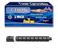 C-EXV55 Toner Cartridges Compatible for Canon imageRUNNER ADVANCE DX C257 DX C257i C357 C357i C357P Printers, High-Definition Printing Effect with Chip, 28000 Pages (1 Pack Black)
