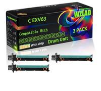 C EXV63 Compatible for Canon Drum Unit with Chip imageRUNNER 2700 Series 2725 i 2730 i 2745 i 2900 Series 2925 i 2930 i 2945 Printers (3 Pack Black)