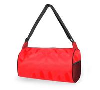 C&F BOGMOST Small Gym Bag 15 inch Mini Duffle Bag for Women & Men,Lightweight Carry On Bag for Travel Sports,Weekender Overnight Bag for Travel Sport, A-Red-Small, 15 Inches