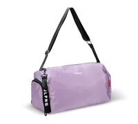 C&F BOGMOST Small Travel Duffel Bag Foldable Waterproof Gym Bag for Gym Beach Swim Bag Men Women Duffle Bag Lightweight Oxford Cloth Sports Bag, A1-Purple-Small & Shoe Compartment, 15 Inches