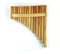 C F G Key Pan Flute 25 22 18 15 10 Pipes Musical Instrument Light Brown Woodwind Instrument Good Quality Handmade Pan Pipes (Color : 15G RIGHT HAND)