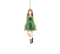 C&F Home Irish Girl Dancer St. Patrick's Day Clover Christmas (Xmas) Ornament Ornament Green