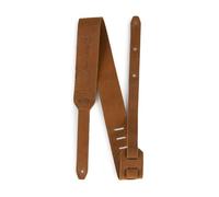 C F Martin Guitar Strap - Luxe Saddleback Full Grain Leather Tobacco