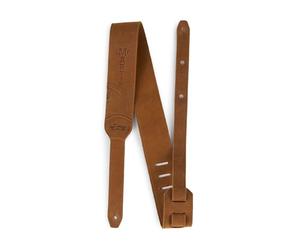 C F Martin Guitar Strap - Luxe Saddleback Full Grain Leather Tobacco