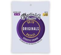 C.F Martin M175 Guitar Original Acoustic M175 80/20 Bronze, Custom Light-Gauge Guitar Strings (11-52 )