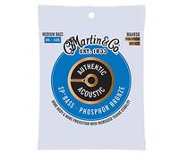 C.F Martin Martin Guitar Authentic Acoustic MA4850 Medium-Gauge Acoustic Bass Guitar Strings, 92/8 Phosphor Bronze
