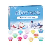 (C) Fluffy Slime Advent Calendar 24 Days Countdown To Christmas Xmas Girls Kids Gift