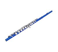C Flute Cupronickel Closed Hole 16 Holes Flute for Beginner and Student Bright Sound with Tuning Rod Cleaning Kit Portable Bag Gloves