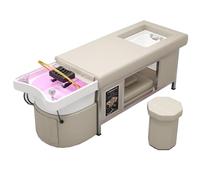 C Foot Massage Shampoo Bed with Water Circulation Foot Bath Acrylic Basin