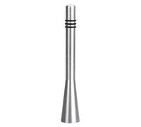 C-FUNN 3 Inch Car Antenna Ariel Stubby Bee Sting Mast Roof Arial FM Radio Aluminum Alloy - Silver