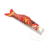 C-FUNN 70CM Carp Flag Wind Sock Fish Kite Flag Hanging Decor - Red