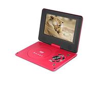 C-FUNN 9.8Inch Portable Dvd Player 270 Degree Divx Swivel 300 Lcd Game Video Photo Usb Sd Slot - Red