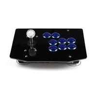 C-FUNN Arcade Stick PC Game Joystick USB Fightstick Light 6 Buttons Controller - Blue
