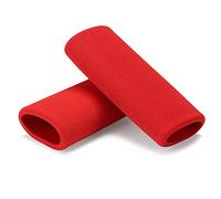 C-FUNN Motorcycle Handlebar Grip Cover Slip-on Foam Anti Vibration Comfort Red Universal