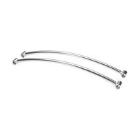 C-FUNN Pair Rear Fender Rail Support Bracket Mount Holder For Harley Cruiser Cafe Bobber - Silver