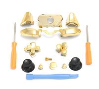 C-FUNN Replacement Chrome Controller Bumper Trigger Buttons For Xbox One Elite W/Tools - Gold