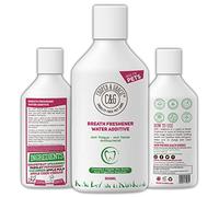 C&G Pets Dog & Cat Dental Care - Breath Freshener Water Additive, Fresh Breath, Clean Teeth & Healthy Gums, Natural Plaque & Tartar Remover, No Brushing Needed