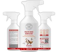 C&G Pets | Poultry House Disinfectant 500ML | Cleans Away Biting Pests & Grime Away From Poultry Houses | Pet Disinfectant Better Than Ground Sanitising Powder For Poultry And Chicken Mite Powder