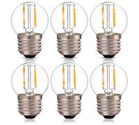 C,G40 LED Edison Bulb 1W E27 Base Replacement Lamp 2200K Ice Diamond Amber Glass Golfball Vintage Light Bulb 110/220V