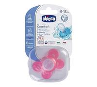 Chicco 00074913110000 Comfort Girl Soother, Silicone, Pink, 6-16 Months, [Assorted Models]