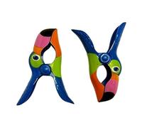 C&H Beach Tower Clips, Beach Towel Holders, Clips, Beach, Patio or Pool Accessories, Portable Towel Clips, Chip Clips, Secure Clips, Toucan Style