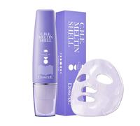 C.H.E. Meltin Shell 2.19 fl.oz | Gel-Shell Overnight Mask with Built-in Brush - Low Molecular Collagen, Elastin & Hyaluronic Acid for Face Lifting, Firming & Deep Hydration, Korean Facial Mask