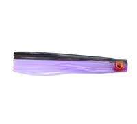 C&H Lures Lil' Stubby Chugger, Black/Purple, 5.5 in, Saltwater Trolling Lure, Pack of 1