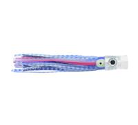 C&H, Stubby Bubbler Lure, Silver/Blue Mylar Skirt, 5.5 in / 13.9 cm