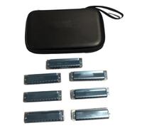 C Harmonica 10 Hole Blues Diatonic Harmonica Set 7 Keys Professional Performance