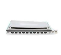 C Harmonica 10 Hole C Tune Blues Chromatic Harmonica Easy To Play(Blue)