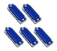 C Harmonica 10 Pieces Of Mini Harmonica Necklaces 4 Holes 8 Notes Suitable For Beginners(10PCS Blue)